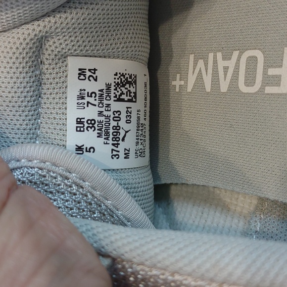 Puma Women's Bella Cream Lace Up Knit Suede Softfoam Casual Sneaker - Picture 11 of 12